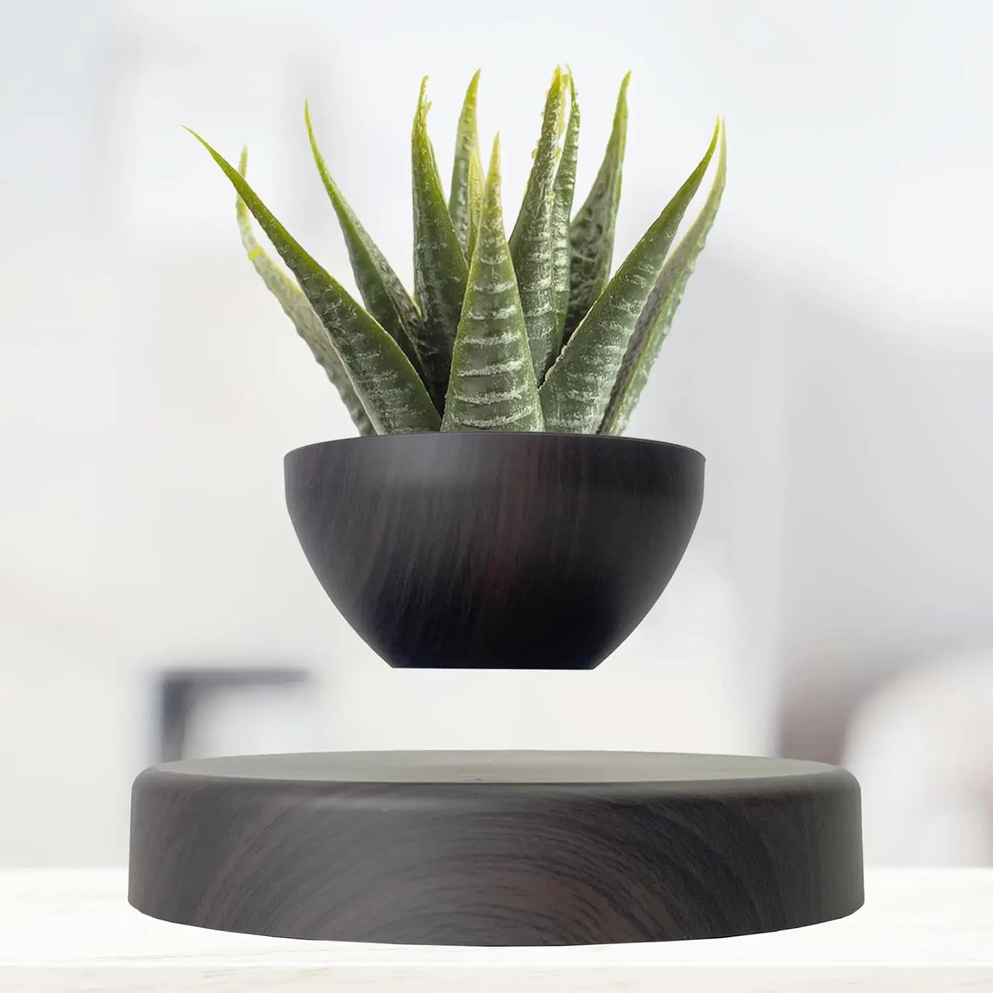 Levitating Plant Pot Floating Pot Bonsai Planter Home Office Desk Decor Birthday Christmas Gift for Girlfriend Women Friends