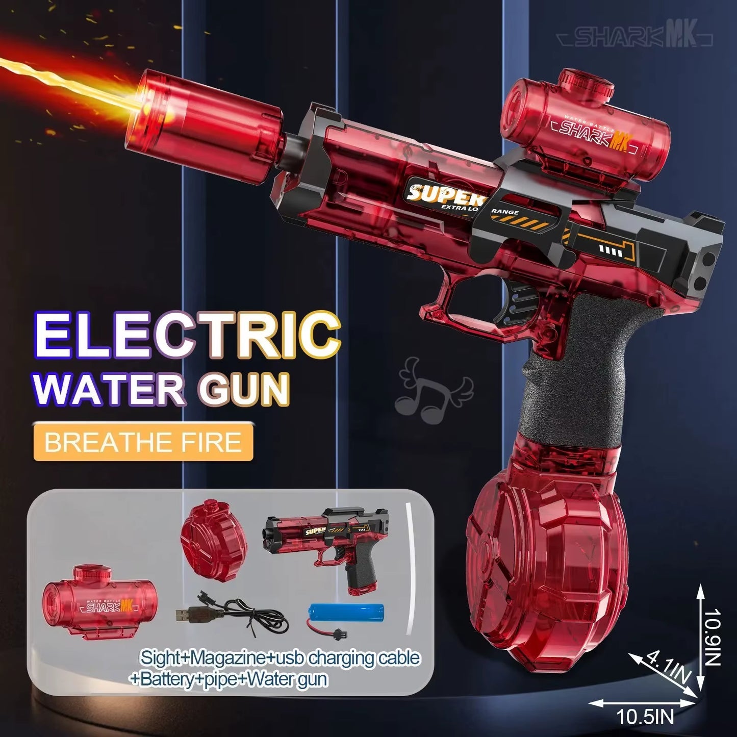 Children High Pressure Electric Water Gun Toys Summer Outdoor Beach Pool Garden Fight Games Kids Automatic Bursts Watergun Gifts