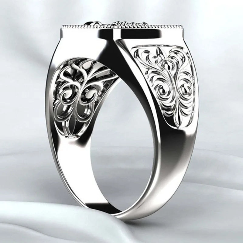 Exquisite 925 Sterling Silver Ring for Men - Perfect for Weddings, Anniversaries, and Special Occasions