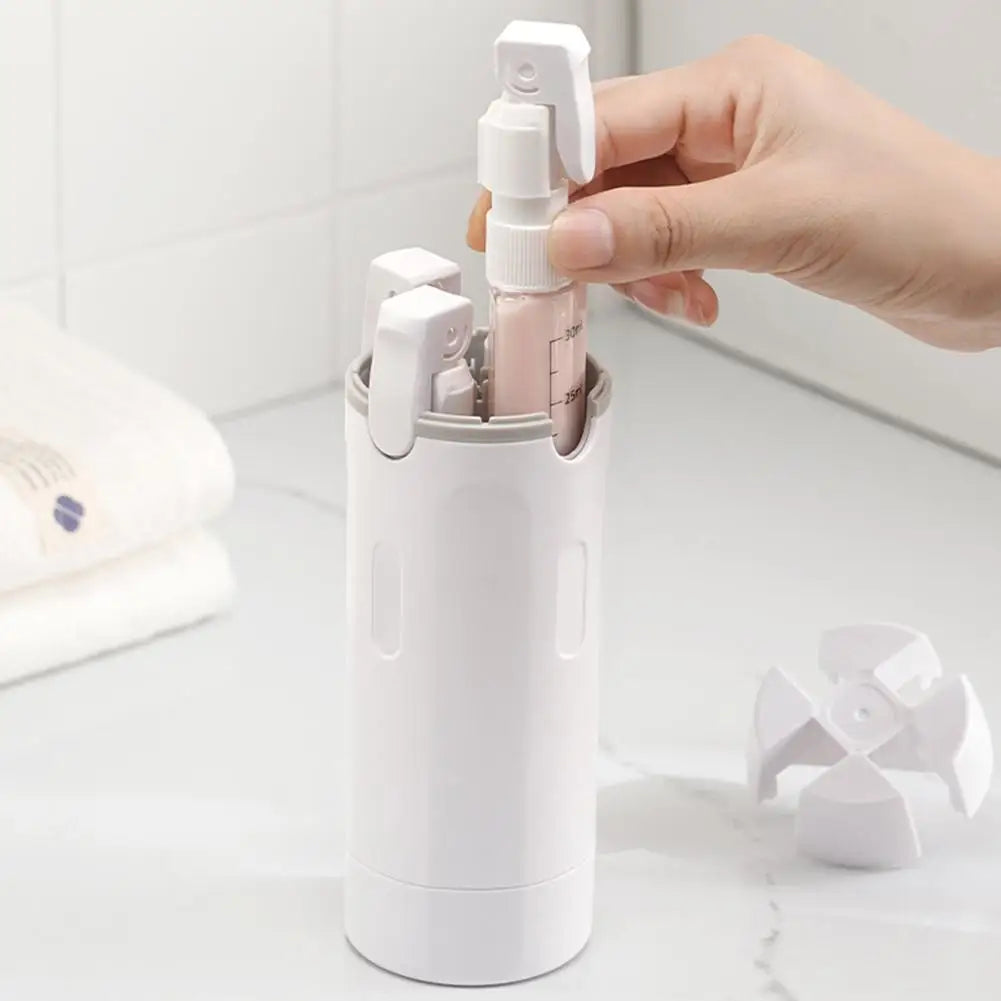 4-in-1 Portable Travel Bottles – Leak-Proof Dispenser for Lotion, Conditioner, and More!