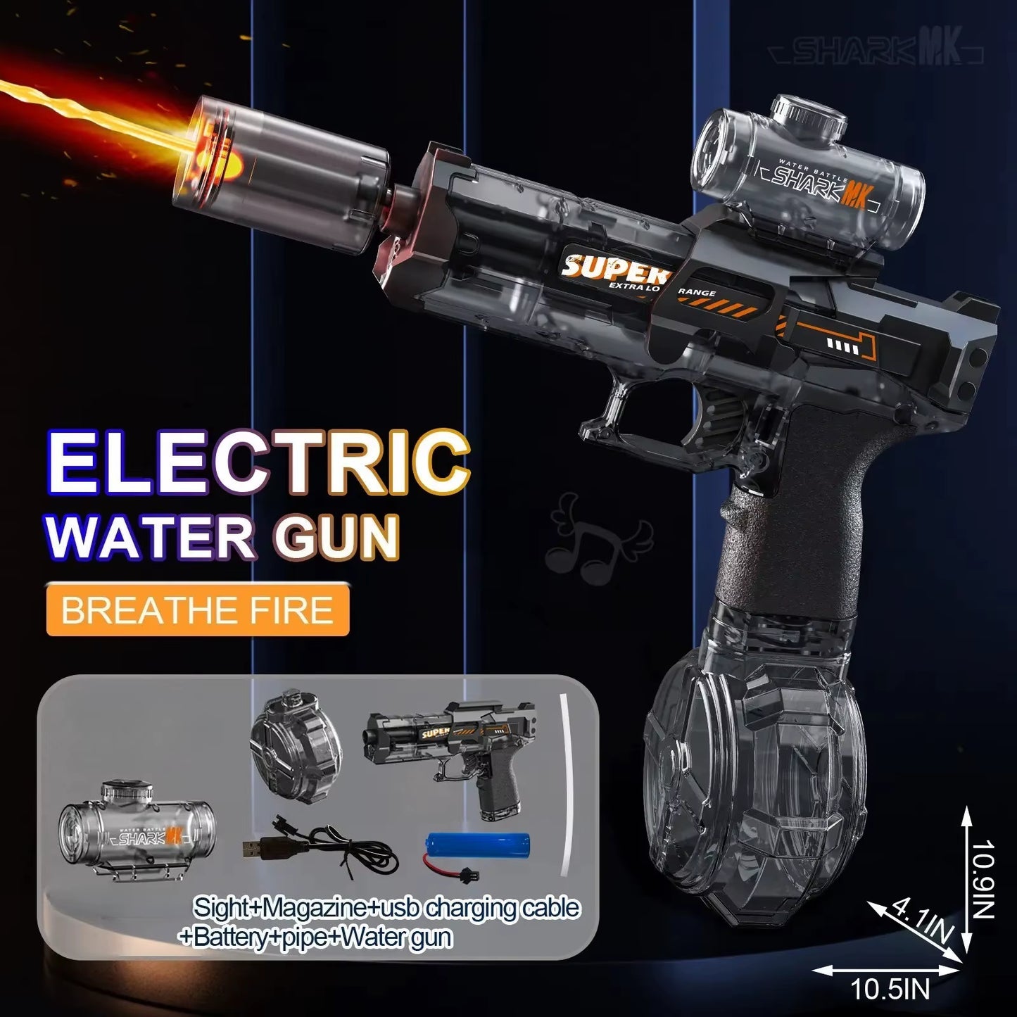 Children High Pressure Electric Water Gun Toys Summer Outdoor Beach Pool Garden Fight Games Kids Automatic Bursts Watergun Gifts