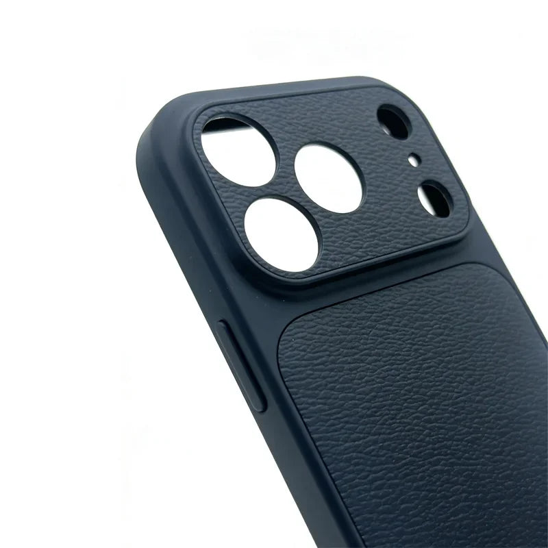 Elevate Your Style with a Customizable Gold and Silver Initials Leather Case for iPhone 15, 14, 13, 17 Pro Max - Luxury Protection Meets Personalization