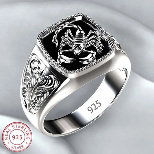 Exquisite 925 Sterling Silver Ring for Men - Perfect for Weddings, Anniversaries, and Special Occasions